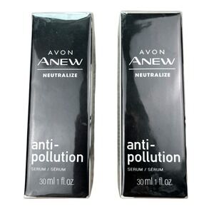 Lot Of 2 Avon Anew Neutralize Anti-Pollution & Aging Serum 1 oz 30 mL New Sealed